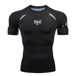 Men's long sleeved short sleeved T-shirt printed running bodybuilding quick drying T-shirt swimming and diving clothing