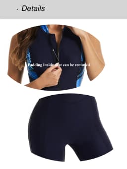 Women Sleeveless Surf Suit Quick Dry UPF50+ Rash Guard Front Zipper One-Piece Swimsuit Sun Protection for Diving Surfing
