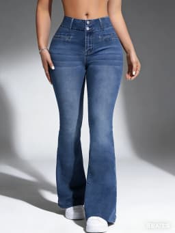 Women's Wide Leg Pants, Non-Denim Printed Elastic High Waist Slim Leggings, Gym Training Flared Pants Fashion Leggings Casual We