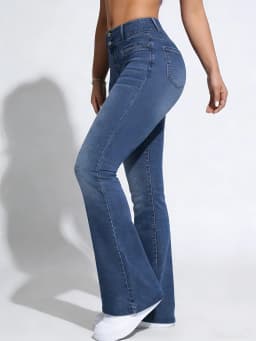 Women's Wide Leg Pants, Non-Denim Printed Elastic High Waist Slim Leggings, Gym Training Flared Pants Fashion Leggings Casual We