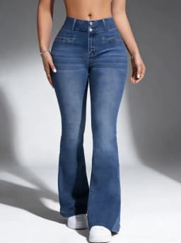 Women's Wide Leg Pants, Non-Denim Printed Elastic High Waist Slim Leggings, Gym Training Flared Pants Fashion Leggings Casual We