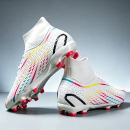 Men's Breathable FG/AG Long Nail Suitable for Training and Competition, All Season universal anti Slip Sports Football Shoes