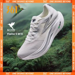 361 Degrees Flame 5.0 MIX Men Running Shoes Carbon Plate Racing Marathon Stable Rebound Wear-resistant Male Sneakers 672612214
