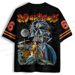 2026 New Star Wars Movie Sports Fashion Adult Children's Short Sleeve V-neck Street Gothic Style Horror Fans Gift