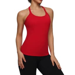 Women's Fitness Sports Yoga Vest Gym Running Training Sleeveless Vest Built-in Bra Yoga Tank Top Pilates Workout Sports Vest