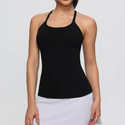 Women's Fitness Sports Yoga Vest Gym Running Training Sleeveless Vest Built-in Bra Yoga Tank Top Pilates Workout Sports Vest