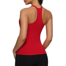 Women's Fitness Sports Yoga Vest Gym Running Training Sleeveless Vest Built-in Bra Yoga Tank Top Pilates Workout Sports Vest