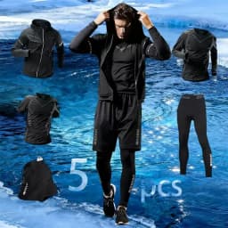 2025 New sports running set, running, fitness and cycling, breathable, sweat-wicking, quick-drying and highly elastic