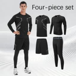 2025 New sports running set, running, fitness and cycling, breathable, sweat-wicking, quick-drying and highly elastic