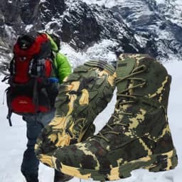Hot Selling Men's High Mountain Ice Climbing Boots, High Top Hiking Boots, Outdoor Sports Hiking Shoes, Desert Boots, Cycling Mo