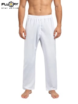 100-190 Universal Karate Clothes Taekwondo Pants Elastic Belt Drawstring Martial Arts Jujutsu White Karate Clothes Pants