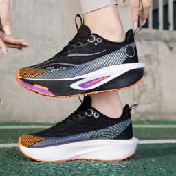 Unisex Carbon Board Running Shoes Professional Marathon Lightweight Bouncing Pad Breathable Ladies Stable Support Sports Shoes