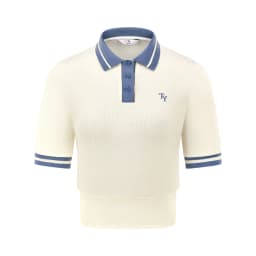 TTYGJ New Summer Women Sweaters T-Shirts Short Sleeve POLO Collar Knit Wears Female Slim Tops Classical Golf Clothing
