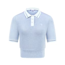 TTYGJ New Summer Women Sweaters T-Shirts Short Sleeve POLO Collar Knit Wears Female Slim Tops Classical Golf Clothing