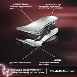 361 Degrees Flame 5 Future Running Shoes New Marathon Plate Racing Carbon Breathable Durable Cushion Stable Sneakers 672612207