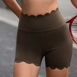 High Waist Yoga Shorts Women Wavy Hip Lift Gym Fitness Running Shorts Workout Clothes Quick-drying Biker Sports Shorts Leggings