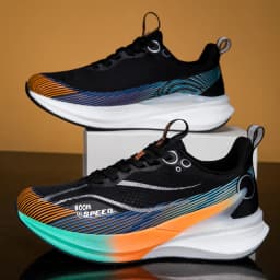 Professional Marathon Men Carbon Board Running Shoes Lightweight Breathable Comfortable Women Stable Support Sprint Sports Shoes