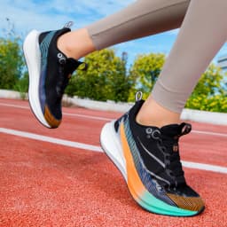 Professional Marathon Men Carbon Board Running Shoes Lightweight Breathable Comfortable Women Stable Support Sprint Sports Shoes