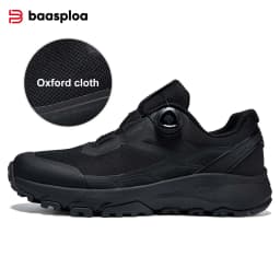 Baasploa Men Hiking Outdoor Sneakers New High Quality Trekking Climbing Shoes Male Rotating Button Luxury Designer Outdoor Shoes