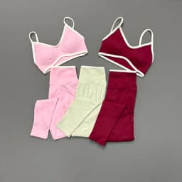 2Pcs Women Yoga Set Seamless Halter Strappy Push Up Backless Butt Lifting Scrunch Booty Lift Gym Fitness Active Athletic Shorts