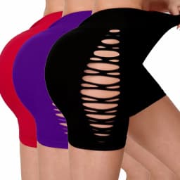 Women High Waist Cutout Biker Shorts Butt Lift Tummy Control Seamless Yoga Shorts Hollow Out Workout Running Gym Athletic Shorts