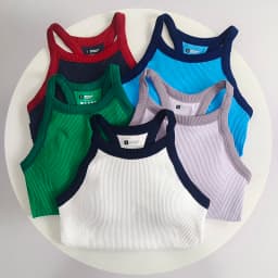 Women's Color Block Sports Bra & Yoga Tank Top Set, Shockproof Support for Running & Training, Stylish Outer-Wear Active Top