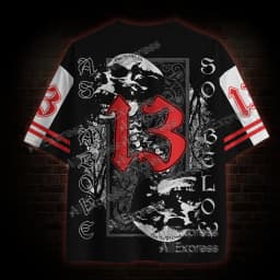 (ZZ) New Dark Series, Street Trendy Quick Drying Mesh Jersey, Sports Breathable Adult V-neck T-shirt, Handsome and Comfortable