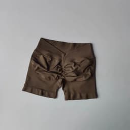 European & American Style Butt Lifting Shorts, Back V-Waist Fitness Shorts, Breathable Push-Up Booty Pants for Workout, Weight L