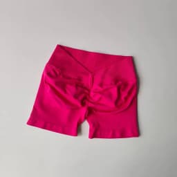 European & American Style Butt Lifting Shorts, Back V-Waist Fitness Shorts, Breathable Push-Up Booty Pants for Workout, Weight L