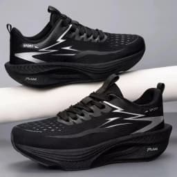 Marathon Racing Shoes Men Elastic Cushion Mesh Trainers