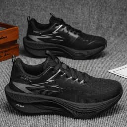 Marathon Racing Shoes Men Elastic Cushion Mesh Trainers