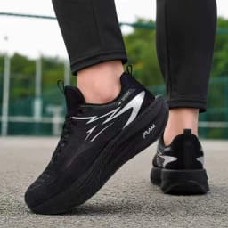 Marathon Racing Shoes Men Elastic Cushion Mesh Trainers