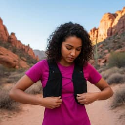 Lightweight Running Vest Portable Lightweight Trail Vest Outdoor Gear Reflective Ventilated Mesh for Mountaineering