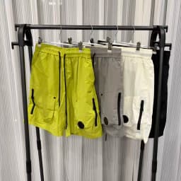 Beach pants, men's ice silk shorts, summer work pants, sports pants, versatile pocket design, beach pants, five quarter pants