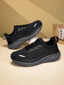 Mesh Breathable Sports Shoes for Men and Women, Thick Soled Shock-Absorbing lightweight Soft Soled Running Shoes