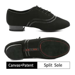 Men Standard Dance Shoes BD309 Ballroom Shoe Canvas Napped Split Outsole Practice Competition Men Modern Dancing Shoe Dancesport