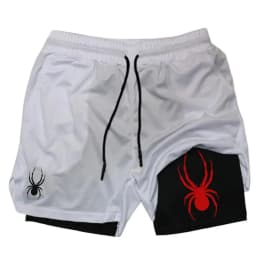 Summer for Men Shorts 2-in-1 Gym Breathable Running Jogging Casual Sportswear Quick Dry Fitness Double Layer Fashion Double Deck