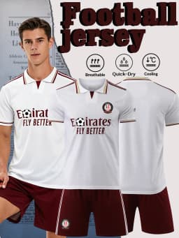 High-quality Breathable T-Shirt and Shorts Football Set