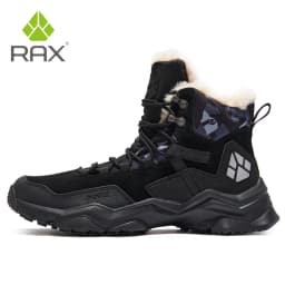 RAX Men Hiking Shoes winter Waterproof Outdoor Sneaker Men Leather Trekking Boots Trail Camping Climbing snow Sneakers Women