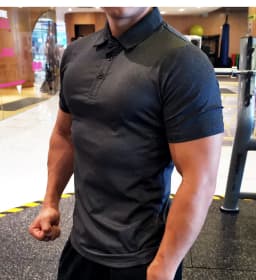 Summer Men Polo T-shirt Gym Running Training Fitness Bodybuilding Casual Sport Top Quality Cotton Short Sleeve Male Tops Tees