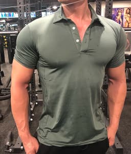 Summer Men Polo T-shirt Gym Running Training Fitness Bodybuilding Casual Sport Top Quality Cotton Short Sleeve Male Tops Tees