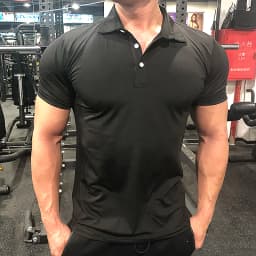 Summer Men Polo T-shirt Gym Running Training Fitness Bodybuilding Casual Sport Top Quality Cotton Short Sleeve Male Tops Tees