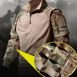 Camo Tactical Suits Training Sets MCBK Army Multicam Combat Uniforms Workwear Pants Men Trainning Hunting Clothes Wear-resisting