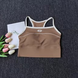Women Sexy Sports Bra Crop Tops Tube Top Bra Female Streetwear Sleeveless Sport Lingerie Tee Crop Top Sports Vest Yoga Bra