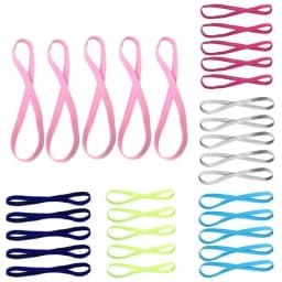 1-5Pcs Simple Unisex Sports Hairband Non-Slip Silicone Strip Sweat Guide Elastic Headbands Yoga Running Fitness Hair Accessories