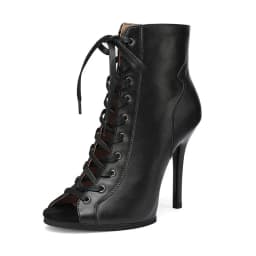 9.5cm & 11cm Platform Dance Heels In Stock PU Leather Stable Latin Ballroom Dance Shoes Rubber Sole Indoor Outdoor Dance Heels