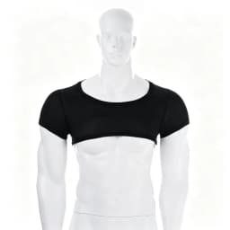 Black Crop Top Short Sleeve Men Half Tops Slim Fit Muscle Athletic Workout Gym Sport T-Shirt Training Running Cropped TShirt