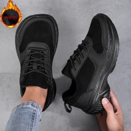 Winter Wide Head Men's Sneakers Unisex Barefoot Comfortable Big Size Warm Casual Shoes Non-slip Hiking Shoes Minimalist Shoes