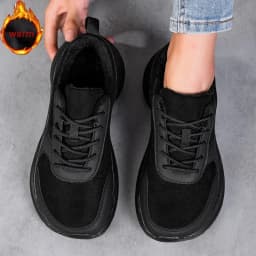 Winter Wide Head Men's Sneakers Unisex Barefoot Comfortable Big Size Warm Casual Shoes Non-slip Hiking Shoes Minimalist Shoes