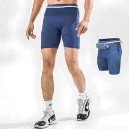 Mens Womens Mul-Pockets Compression Marathon Running Shorts Exercise Training Jogging Cycling Fitness Tights Shorts Quick Drying